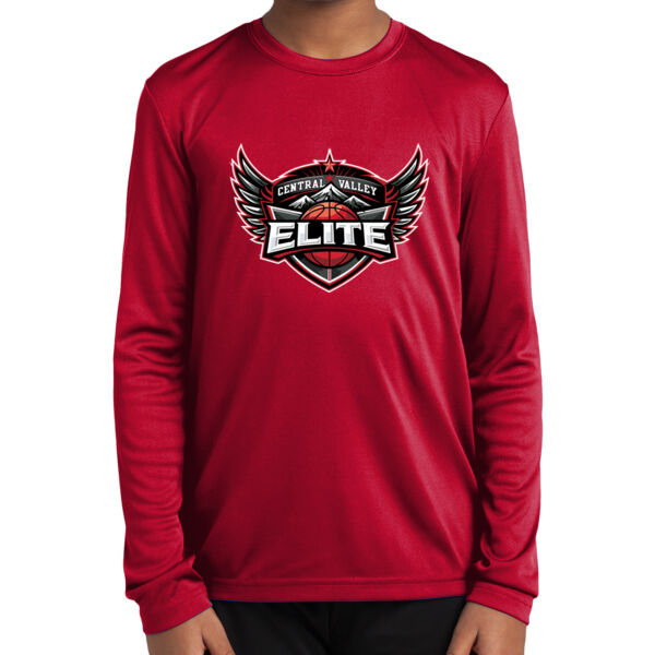 Central Valley Elite Youth Long Sleeve PosiCharge Competitor Tee Thumbnail
